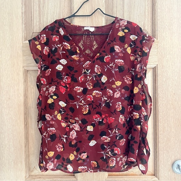 Meadow rue Anthropologie women’s blouse floral print size s‎ - Picture 1 of 8